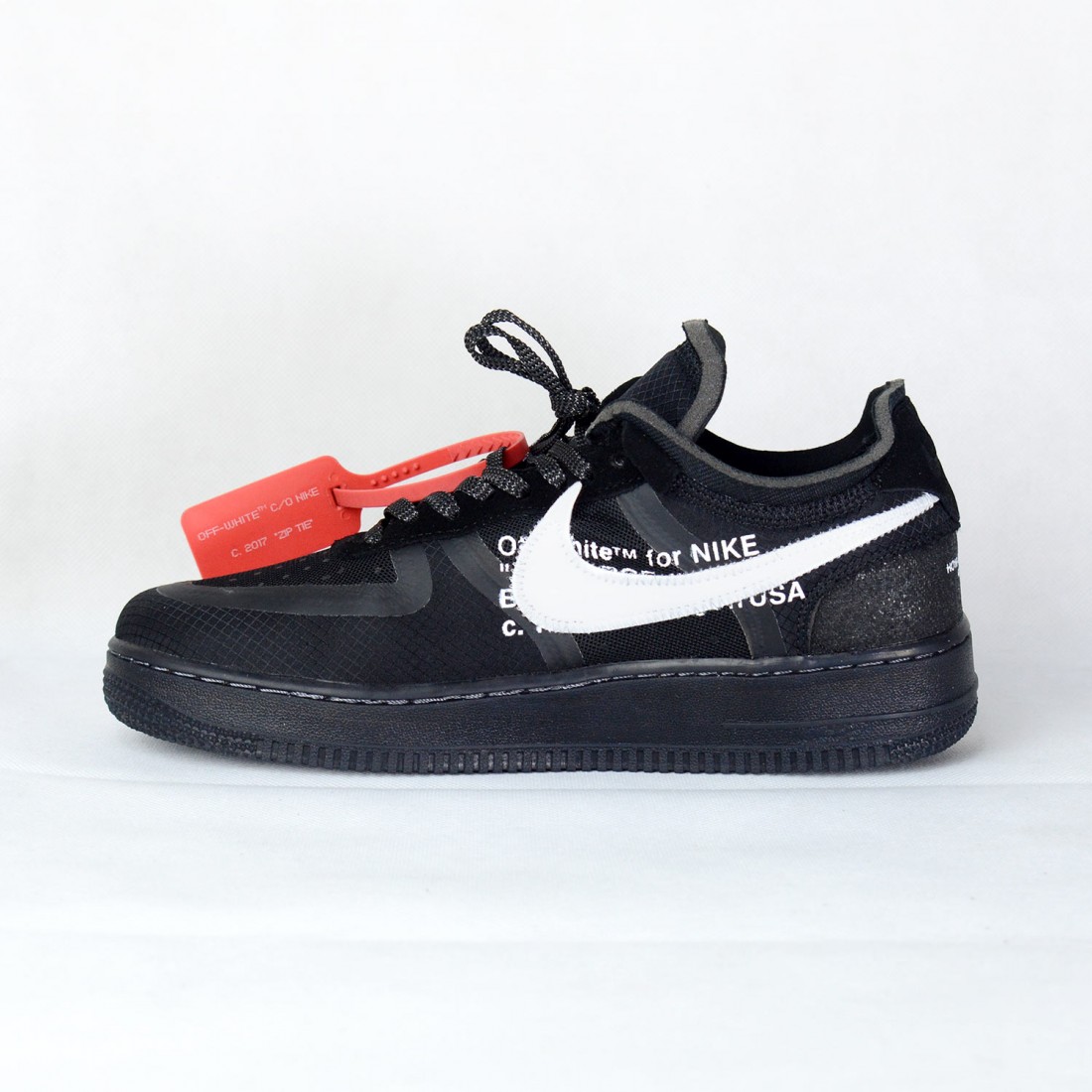air force 1 off white low black